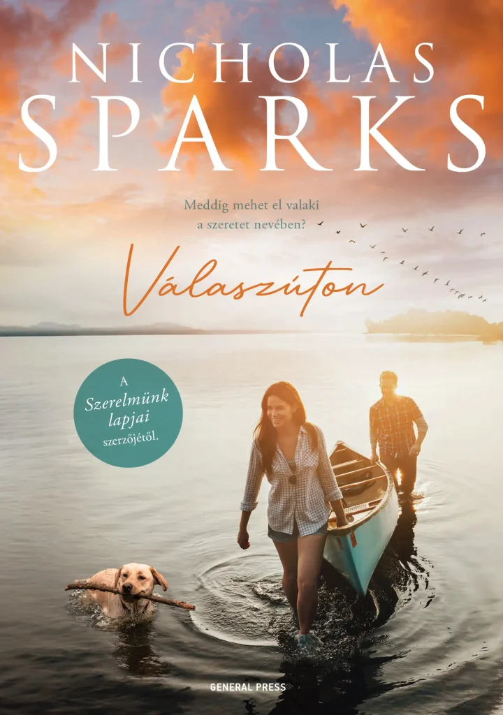 Nicholas Sparks Válaszúton című könyvének borítója